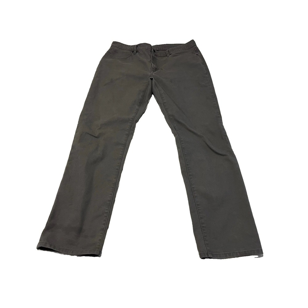 Proof Rover Pants Mens 38x34 Grey Straight Leg Stretch Canvas Performance Jeans